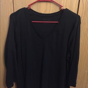 Black v-neck